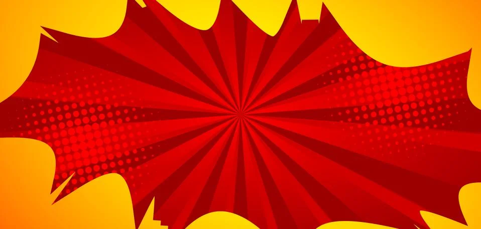 Comic book background. Abstract cartoon explosion design illustration. Vector Stock Illustration