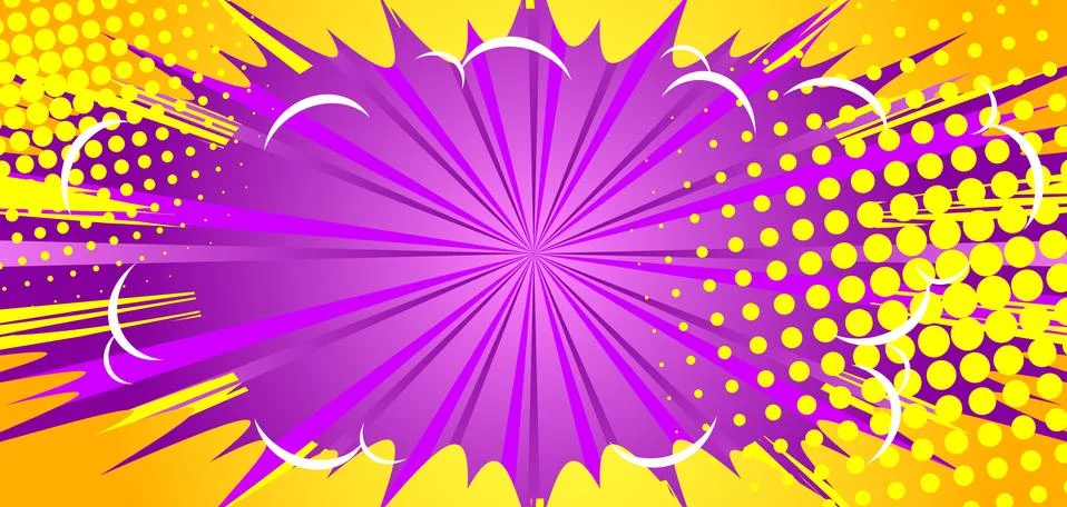 Comic book background. Abstract cartoon explosion design illustration. Vector Stock Illustration