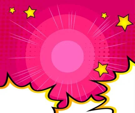 Comic book background. Abstract cartoon explosion design illustration. Vector Stock Illustration