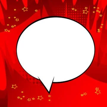 Comic book background with big blank speech bubble. 스톡 일러스트