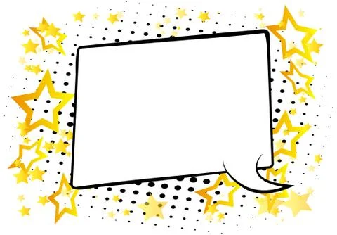 Comic book background with big blank speech bubble. 스톡 일러스트