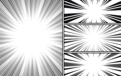 Comic book background in black and white colors. Vector illustration Illustrazione stock
