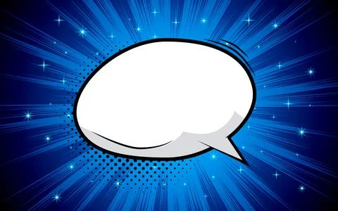 Comic book background with blank speech bubble. イラスト素材