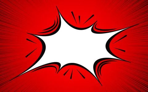 Comic book background with blank speech bubble. Stock Illustration