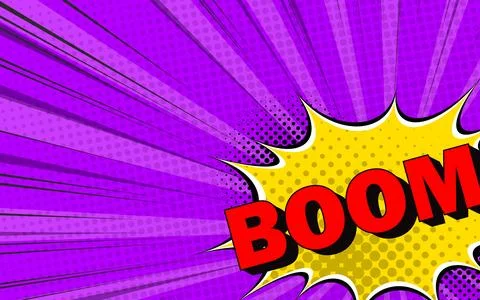 Comic book background with blank speech bubble. 스톡 일러스트