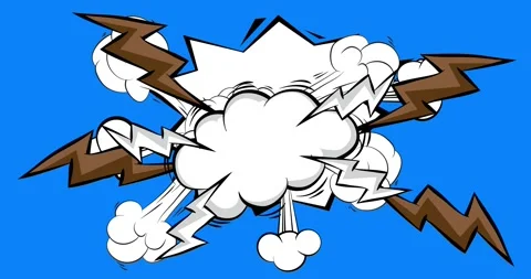Comic Book background on blue Stock Footage 339043057