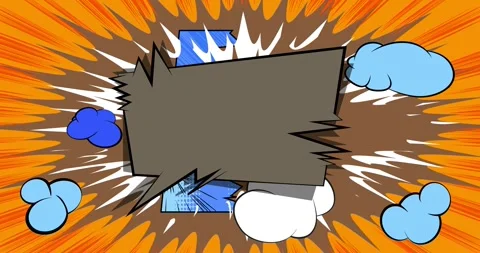Comic Book background on brown animation Stock Footage 344881747