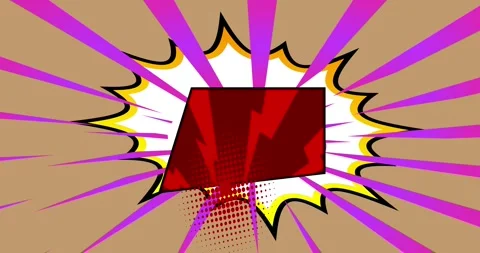 Comic Book background on brown cartoon Stock Footage 346623068
