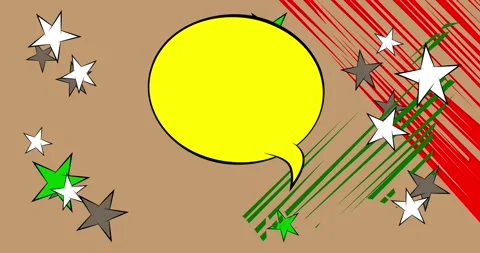 Comic Book background on brown Stock Footage 340690964