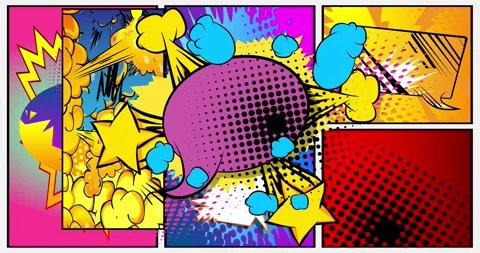 Comic Book background from brown Stock Footage 341646079