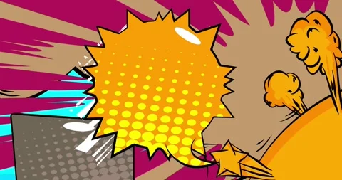 Comic Book background on brown Stock Footage 341996686
