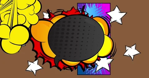 Comic Book background on brown video Stock Footage 344572851