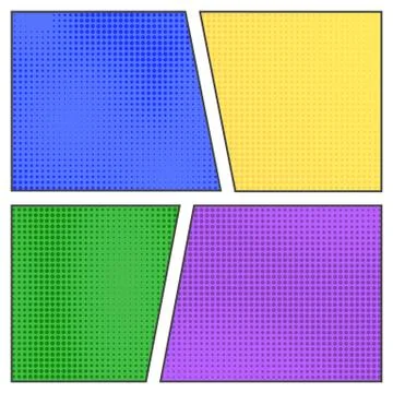 Comic book background. Cartoon vector pop art page design. Retro comics empty Stock Illustration