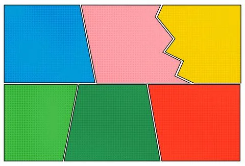 Comic book background. Cartoon vector pop art page design. Retro comics empty Illustrazione stock