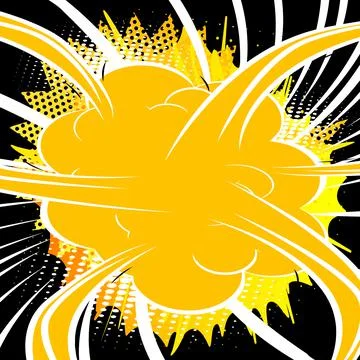 Comic book background with colored explosion effect and space for text. Vecto Stock Illustration