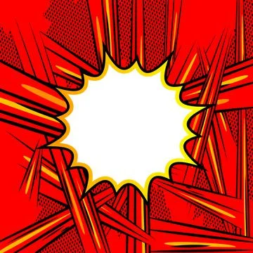 Comic book background with colored explosion effect and space for text. Vecto Stock Illustration