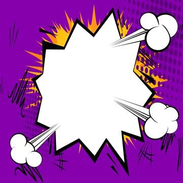 Comic book background with colored explosion effect and space for text. Vecto Stock Illustration