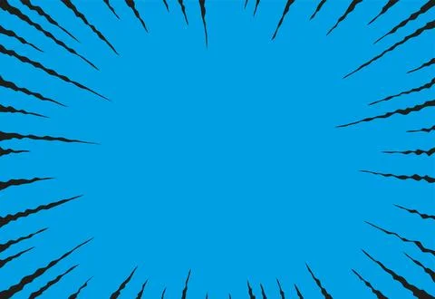 Comic book background featuring black speed lines radiating outward from it Stock Illustration