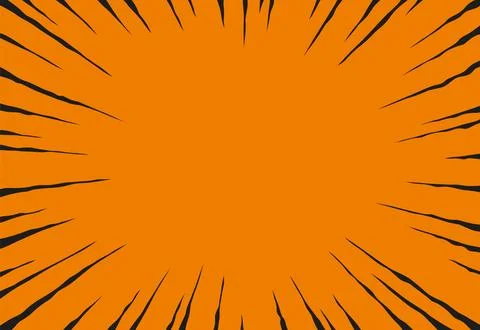 Comic book background featuring black speed lines radiating outward from it Stock Illustration