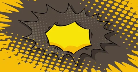 Comic Book background on gray animation Stock Footage 346663729