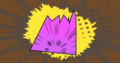 Comic Book background on gray cartoon Stock Footage 346719875
