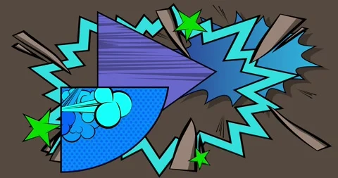 Comic Book background on gray Stock Footage 340442035