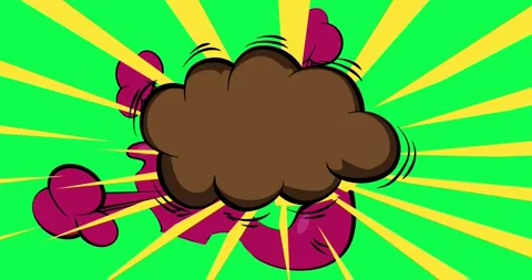 Comic Book background on green moving image Stock Footage 346663731
