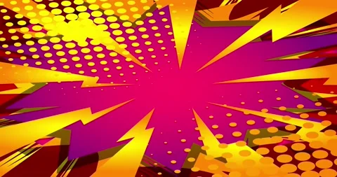 Comic Book Background from Green Screen Stock Footage 167048492