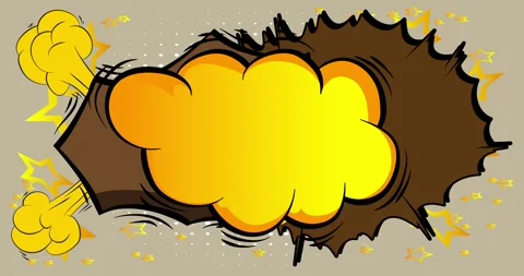 Comic Book background on light brown moving image Stock Footage 345100642