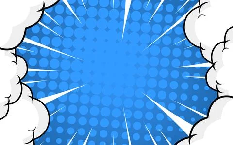 Comic book background. Modern creative pop art halftone style background. Stock Illustration