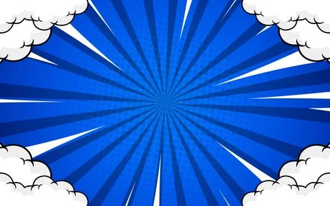 Comic book background. Modern creative pop art halftone style background. Stock Illustration
