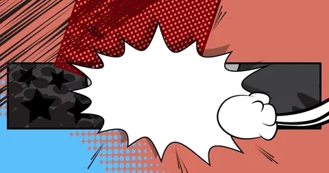 Comic Book background on pink animation Stock Footage 341541830