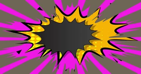 Comic Book background on pink animation Stock Footage 346719877