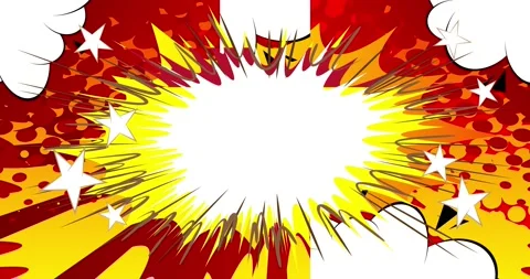 Comic Book Background Poster Stock Footage 166484583