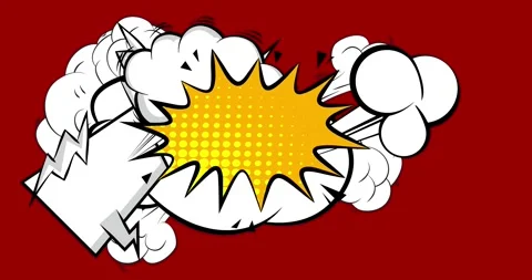 Comic Book background on red Stock Footage 339516061