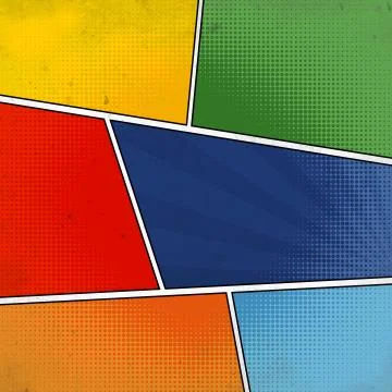 Comic Book background. Room for your copy space and images. Illustrazione stock