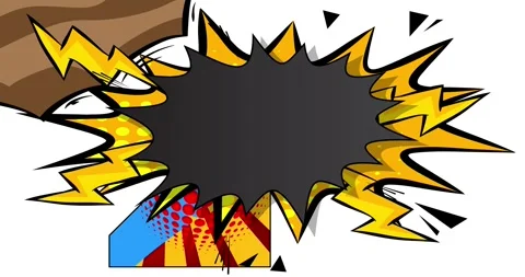 Comic Book background on white Stock Footage 340861376