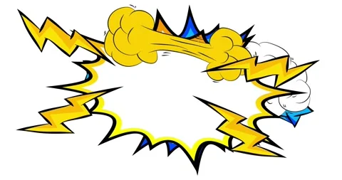 Comic Book background on white Stock Footage 342778033