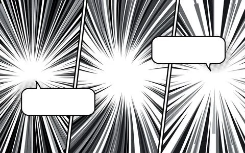 Comic book backgrounds in various radial and halftone effects. Pop art styl.. Stock Illustration
