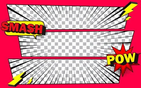 Comic book backgrounds in various radial and halftone effects. Pop art styl.. Stock Illustration