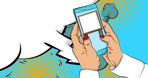 Comic Book Billboard in phone Stock Footage 317279851