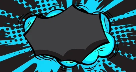 Comic Book black and blue background Stock Footage 284785728