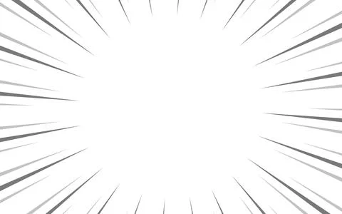 Comic book black and white radial lines background. Manga speed frame. Supe.. Illustrazione stock