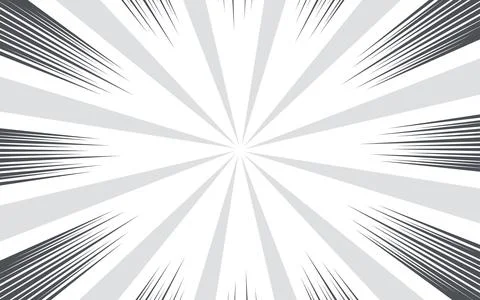 Comic book black and white radial lines background. Manga speed frame. Supe.. イラスト素材