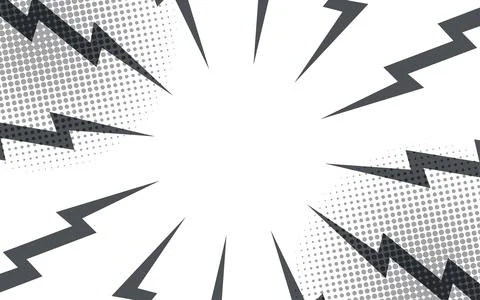 Comic book black and white radial lines background. Manga speed frame. Supe.. 스톡 일러스트