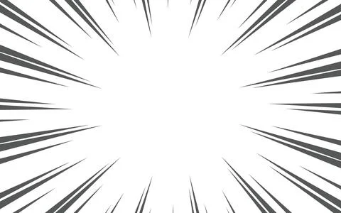 Comic book black and white radial lines background. Manga speed frame.Super.. Stock Illustration
