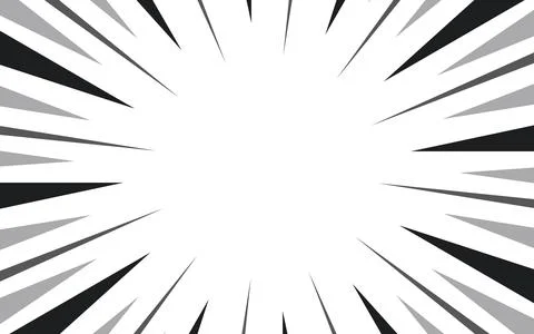 Comic book black and white radial lines background. Manga speed frame.Super.. Stock Illustration