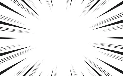 Comic book black and white radial lines background. Manga speed frame.Super.. Illustrazione stock