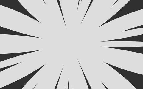 Comic book black and white radial lines background. Manga speed frame. Supe.. 스톡 일러스트