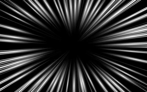 Comic book black and white radial lines background. Manga speed frame. Supe.. Stock Illustration